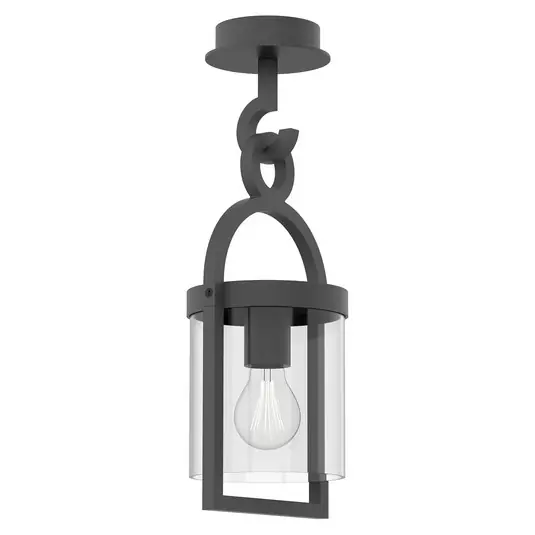 Prezzo Ridotto Lampada a sospensione da esterno Maya, grigio scuro, IP54, altezza 44,5 cm