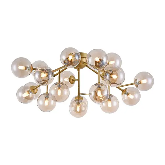 Bestseller Maytoni Dallas plafoniera, 20 sfere di vetro, oro