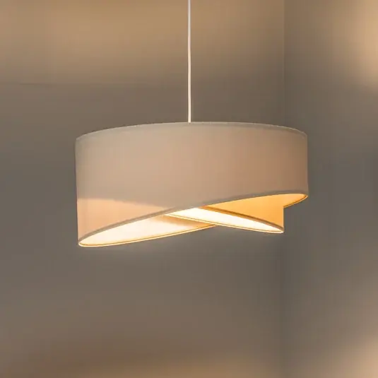 Lampada a sospensione Vivien, bicolore, beige/bianco Affare