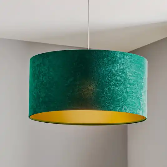 Nuova Collezione Lampada a sospensione Salina, verde/oro, Ø 50 cm