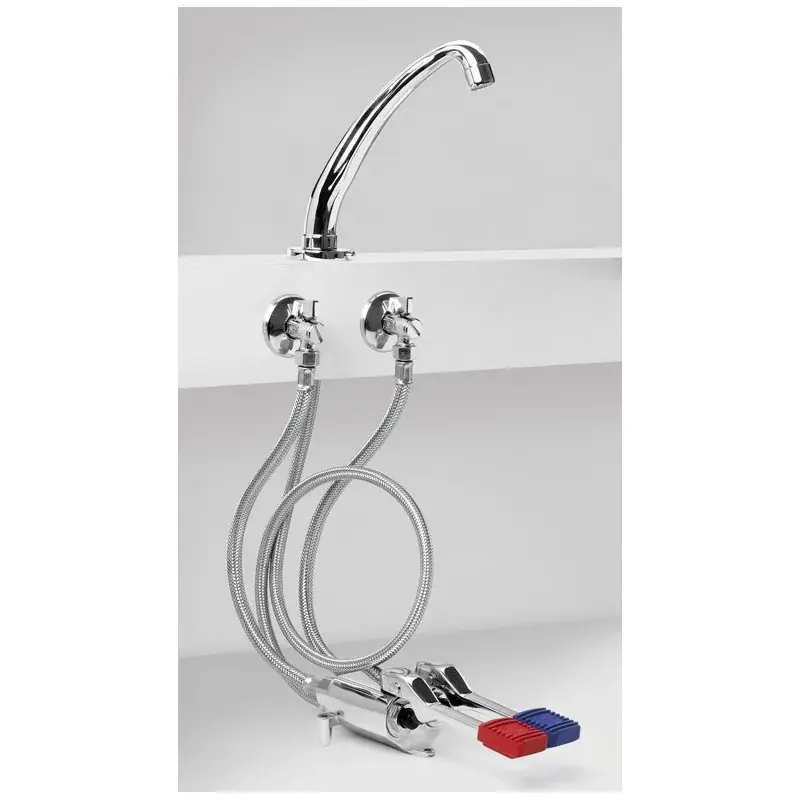 Kit de instalación completo con mezclador de dos pedales y caño Idral KFL66/25 Ordina Subito