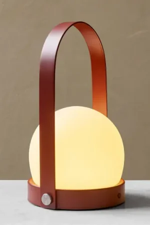 Audo Carrie lampada LED deco con accu IP44, rosso Consegna Rapida