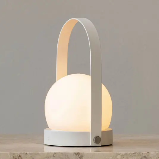 Audo Carrie lampada LED deco con accu IP44, bianco Promo Stagionale