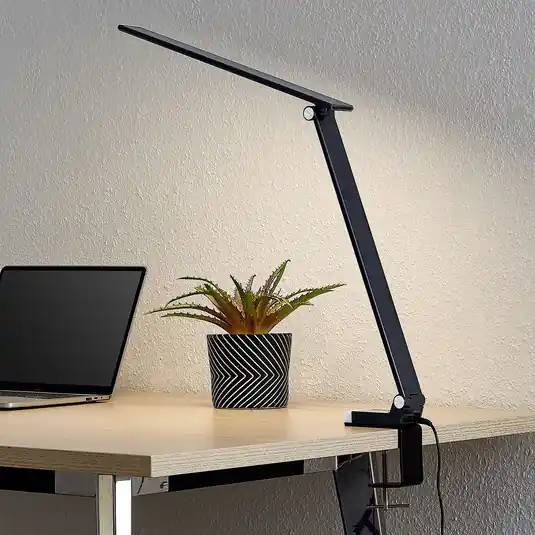 Subito Disponibile Prios Tamarin lampada LED da tavolo, dimming, nero