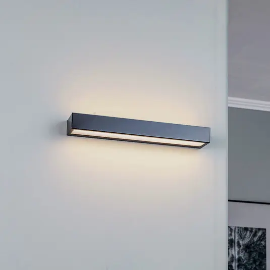 Acquista Ora Applique a LED Mera, larghezza 40 cm, nero, 4000K