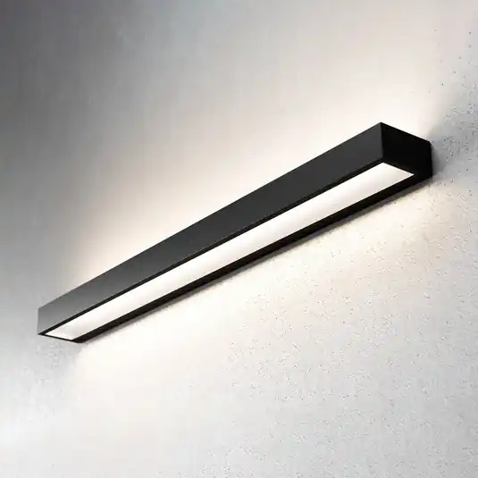 Applique a LED Mera, larghezza 80 cm, nero, 3000K Occasione Imperdibile