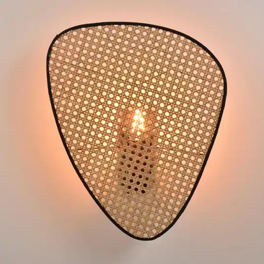 MARKET SET applique Screen, altezza 42 cm, naturale, rattan Novità