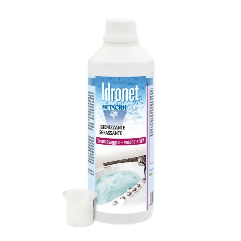 Idronet desinfectante higienizante para bañera de hidromasaje Metacril Tecno Line 001 00501 Nuovo Arrivo