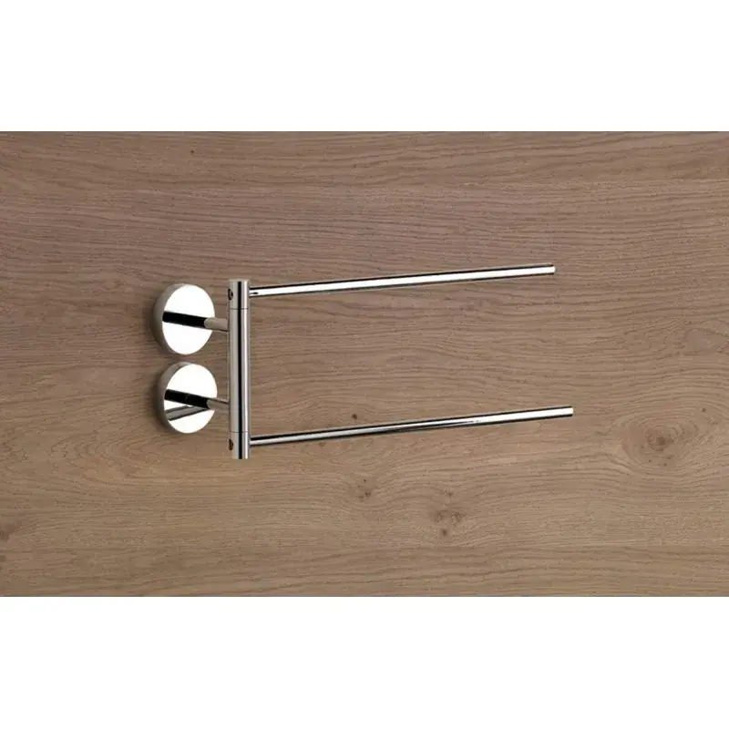 Prezzo Ridotto Toallero doble articulado, color cromo, de pared Capannoli Hoop HP111 33V