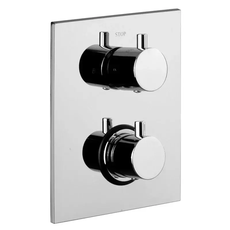 Mezclador termostático empotrado de ducha con 2 salidas Paffoni Light LIQ518CR Consegna Rapida