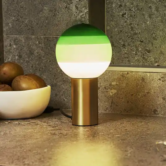 MARSET Dipping Light M da tavolo verde/ottone Promozione Esclusiva