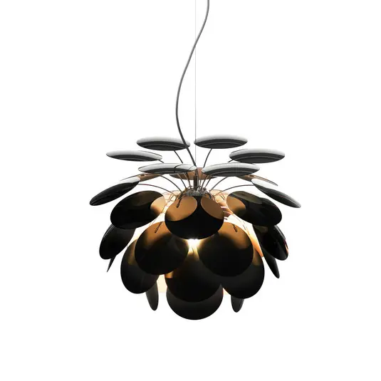 MARSET Lampada a sospensione Discocó Ø 35 cm nero/oro Must-Have