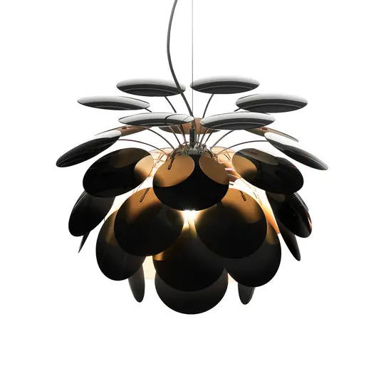 Reso Gratuito MARSET Lampada a sospensione Discocó Ø 68 cm nero/oro
