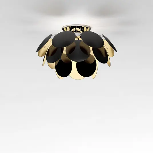 MARSET Discocó plafoniera Ø 53 cm nero/oro Prezzo Basso