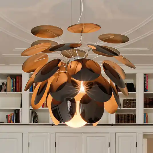 MARSET Lampada a sospensione Discocó Ø 88 cm nero/oro Prezzo Basso