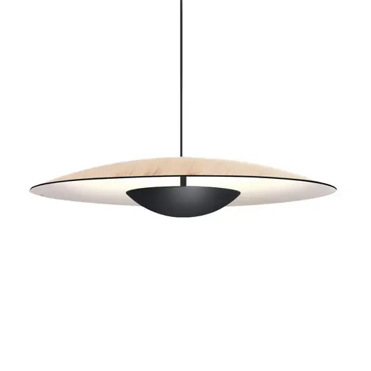 Promozione MARSET Ginger Lampada LED a sospensione Triac Ø32cm rovere/bianco