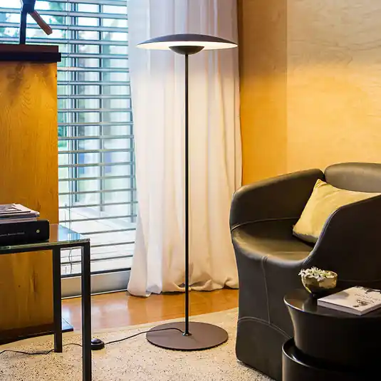 Occasione MARSET Ginger P Piantana LED dimmerabile wengé/bianco