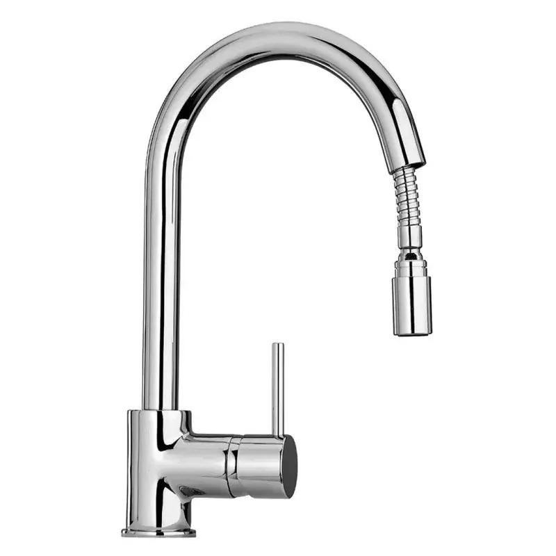 Mezclador de fregadero con ducha extraíble Piralla Essenza 0ES00109A16 Super Prezzo