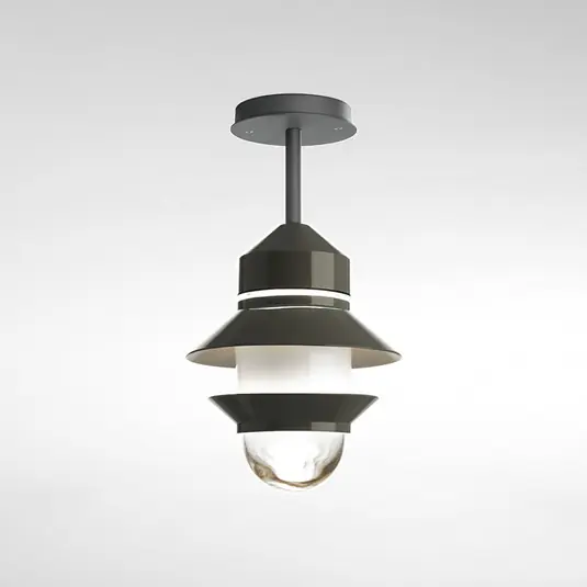 MARSET Santorini plafoniera da esterno, IP65, grigio Ultima Occasione