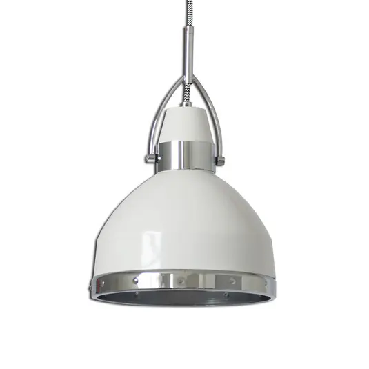 Lampada Britta di stile industriale, bianca Prezzo Basso