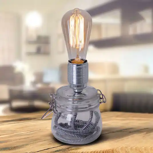 Compra Oggi Stesso Lampada da tavolo Max con base in vetro