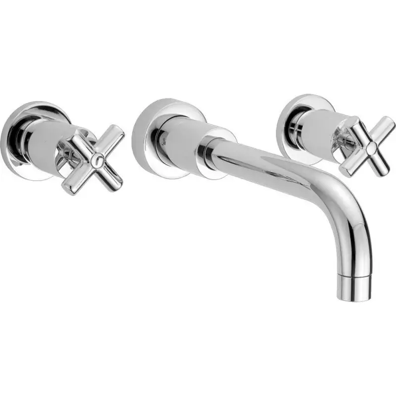 Mezclador de lavabo de pared con 3 orificios con diseño retro Huber Suite SU00351021 Promozione