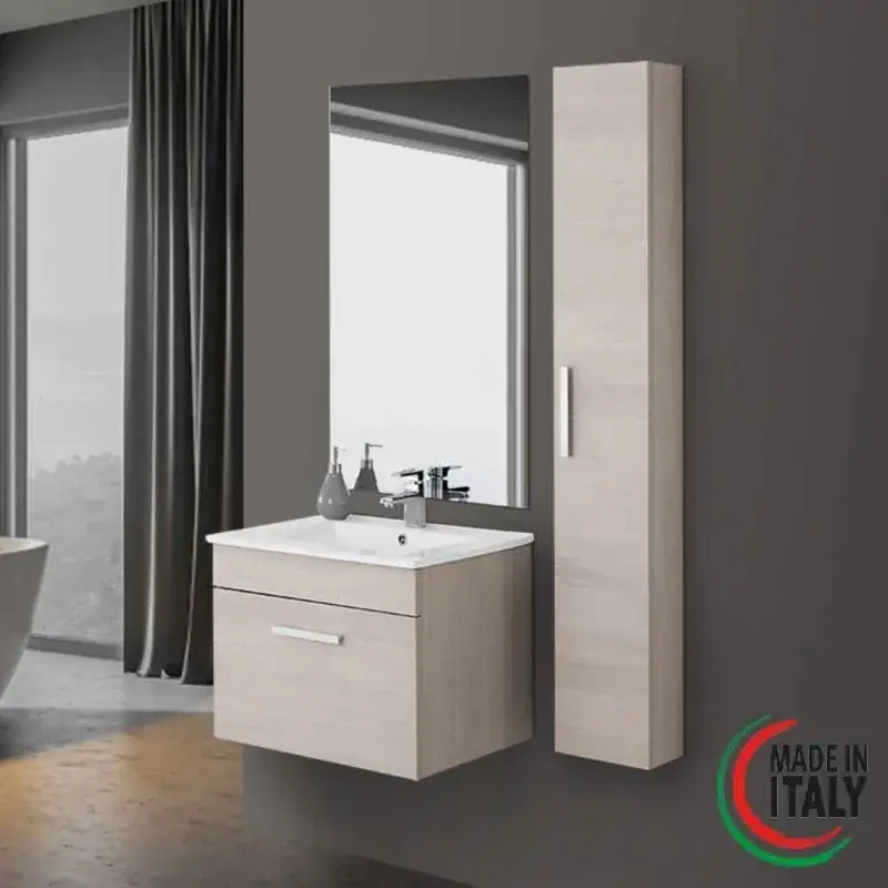 mueble de baño suspendido roble claro Feridras show 60 Reso Gratuito