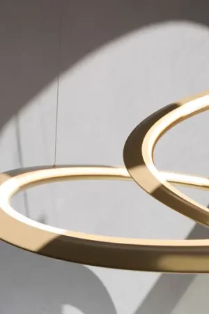 Lampada a sospensione Kepler 2.700K Up Ø110cm oro Di Tendenza