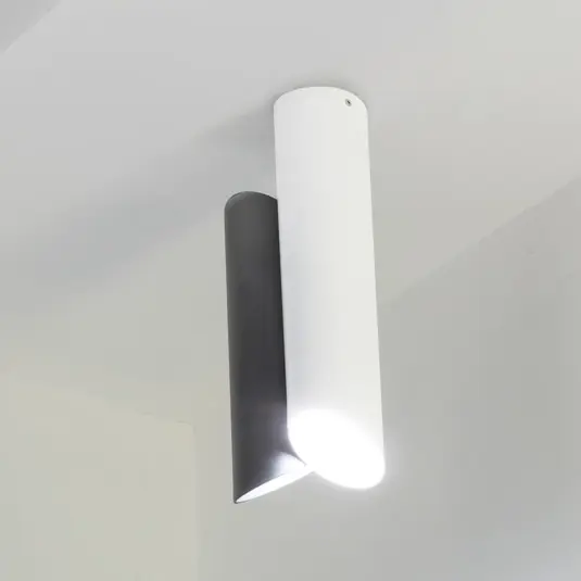 Nemo Tubes Plafoniera LED a 2 luci bianco/grigio Spedito Oggi