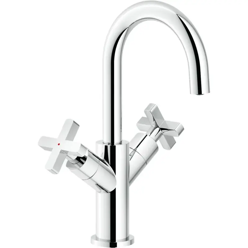 Scelto Dai Clienti Mezclador de lavabo monomando con 2 manijas Nobili Lira LR116218/3CR