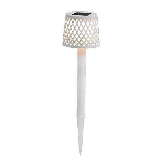 Occasione Imperdibile Lampada LED solare Gretita, bianca, picchetto a terra, set di 4 pezzi