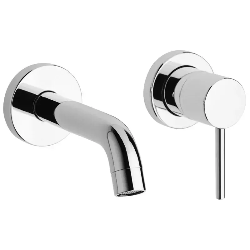 Mezclador de lavabo de pared con placas Ø66 mm Paini Cox 78CR208 Spedizione Espresso