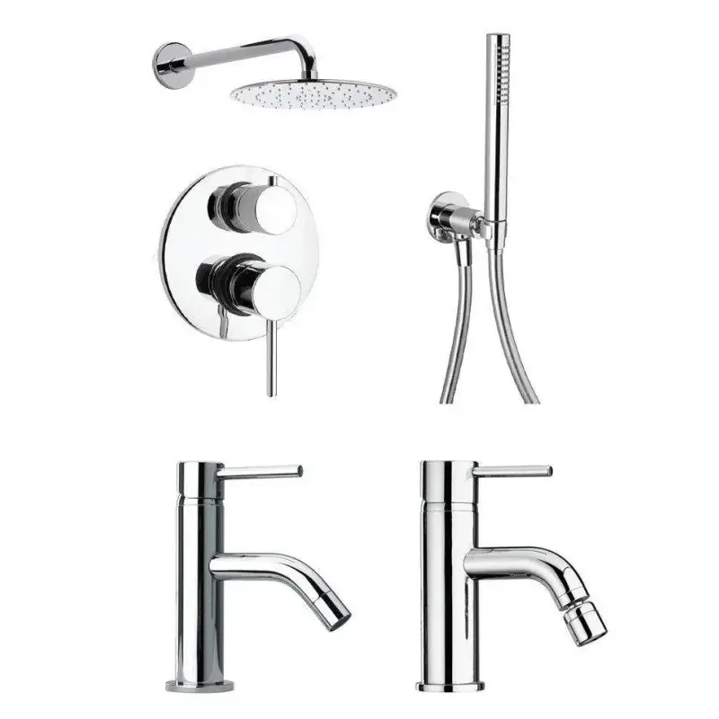 Kit de ducha lavabo y bidé mezclador Paini Cox 78CRKIT01 Economico