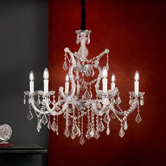 Lampadario LILIANA a 6 luci Pagamento Sicuro