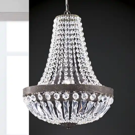 Lampada Andara con catene di cristallo, Ø 40 cm Economico