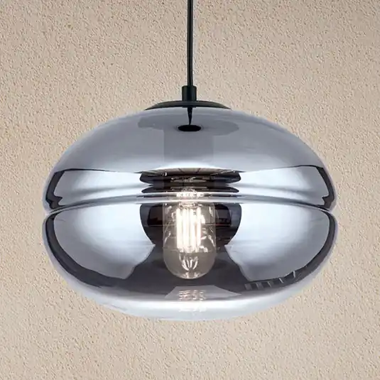 Lampada a sospensione Richard, nero, fumé Acquista Ora