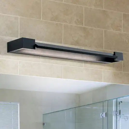 Consegna Rapida Luce per specchio a LED Marilyn in nero, larghezza 60cm