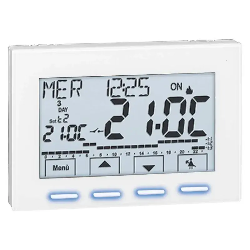 Cronotermostato de ambiente digital Caleffi 738427 Professionale