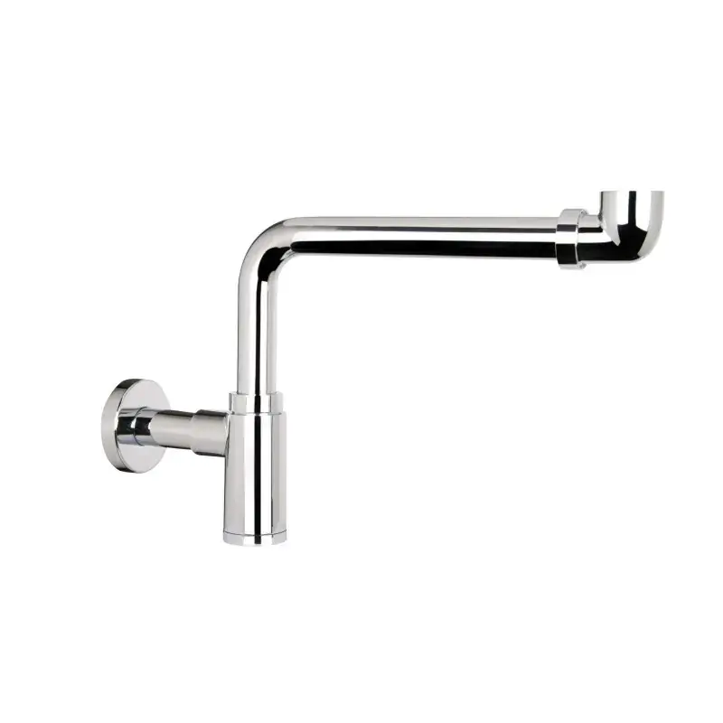 Offerta Speciale Sifón de fregadero ahorrador de espacio conexión estándar 1"1/4 en latón cromado Damast 17395