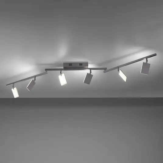 PURE Mira plafoniera 6 luci telecomando alluminio Affare