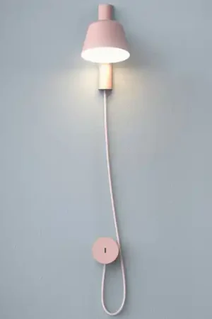 Nuova Collezione Prandina Bima W1 USB applique LED, rosa