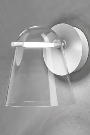 Di Tendenza Prandina Sino W3 applique LED trasparente/bianco