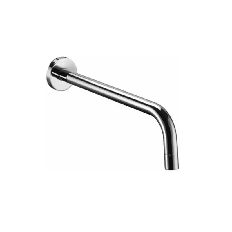 Caño de pared tamaño 175 mm completo con placa cromada Paffoni ZBOC045CR Professionale