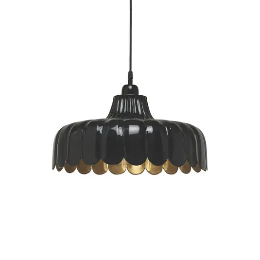 Saldi PR Home Wells lampada a sospensione, nero/oro, Ø 43 cm, metallo