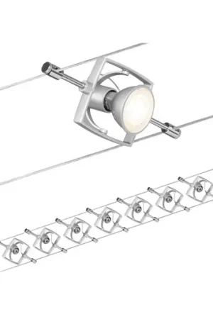 A Buon Prezzo Paulmann Wire Mac II sistema di illuminazione a funi a 7 luci cromato