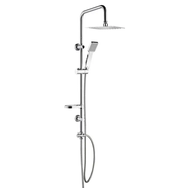 Columna de ducha cuadrada sin mezclador Damast Smart relax Q 12445 Prezzo Ridotto