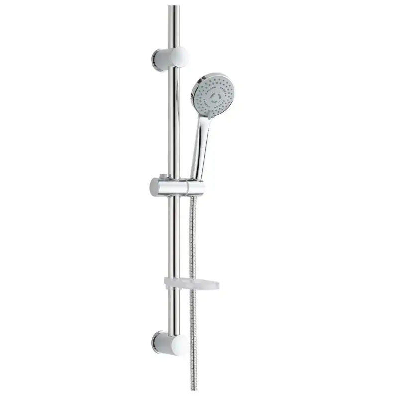 Professionale Barra corredera de ducha con soporte de pared regulable en altura Damast Nature 18182