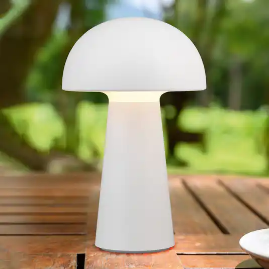 Consegna Rapida Lampada LED da tavolo Lennon, accu touchdim bianco