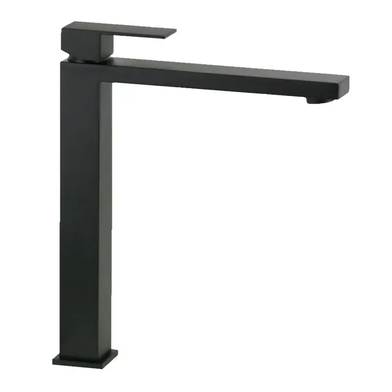 Di Tendenza Mezclador alto lavabo negro mate modelo cuadrado Ercos Italia R BTITRKLAF5