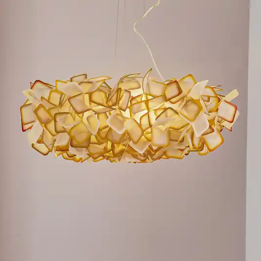 Slamp Clizia sospensione, Ø 78 cm, arancione Spedito Oggi